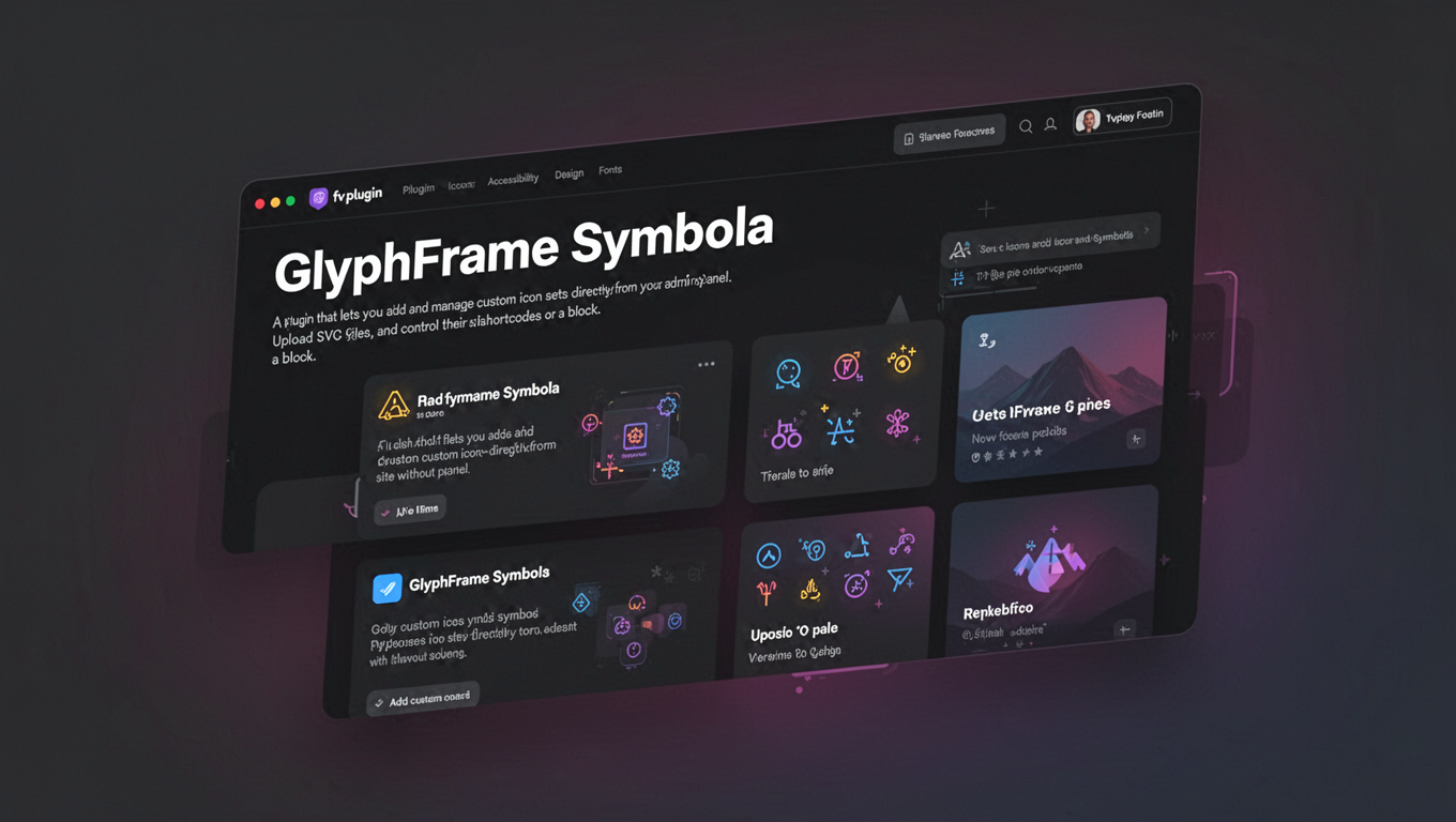 Preview of GlyphFrame Symbola
