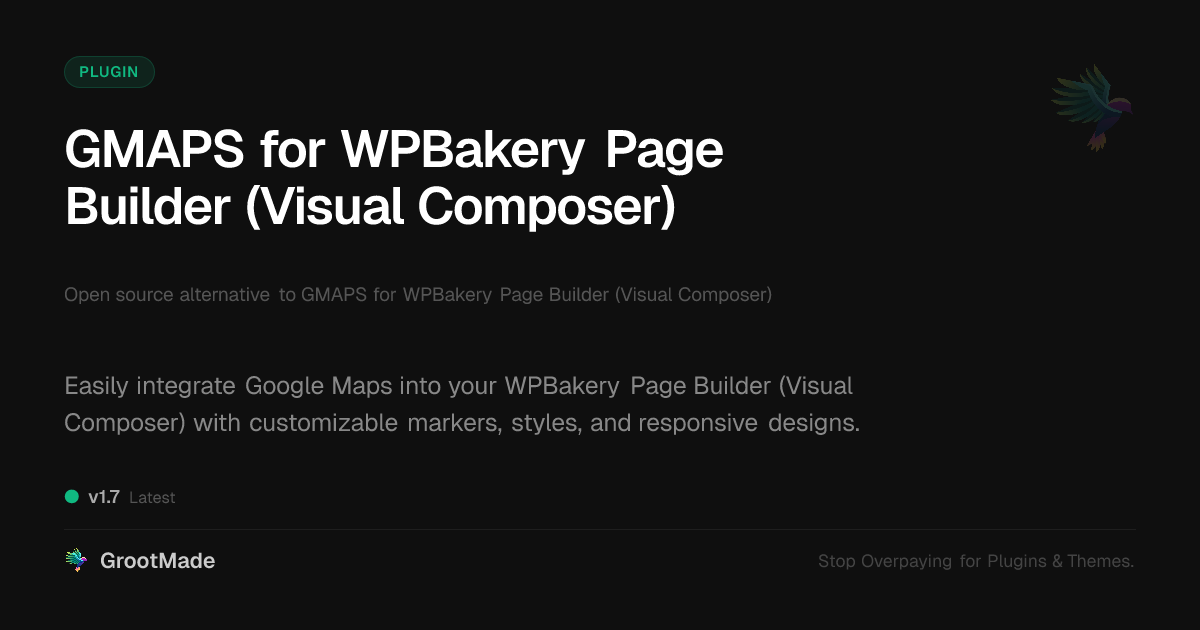 Preview of GMAPS for WPBakery Page Builder (Visual Composer)