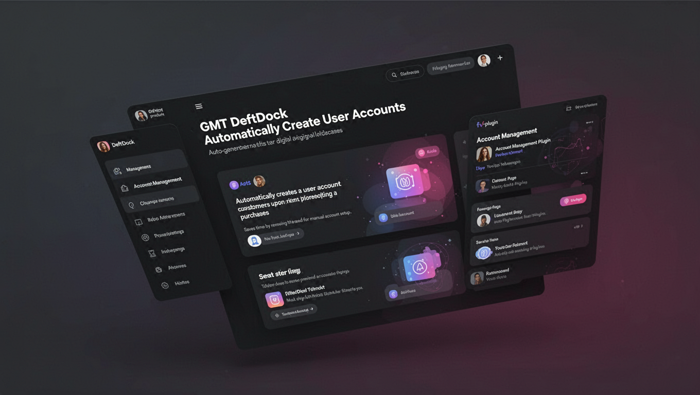 Preview of GMT DeftDock Automatically Create User Accounts
