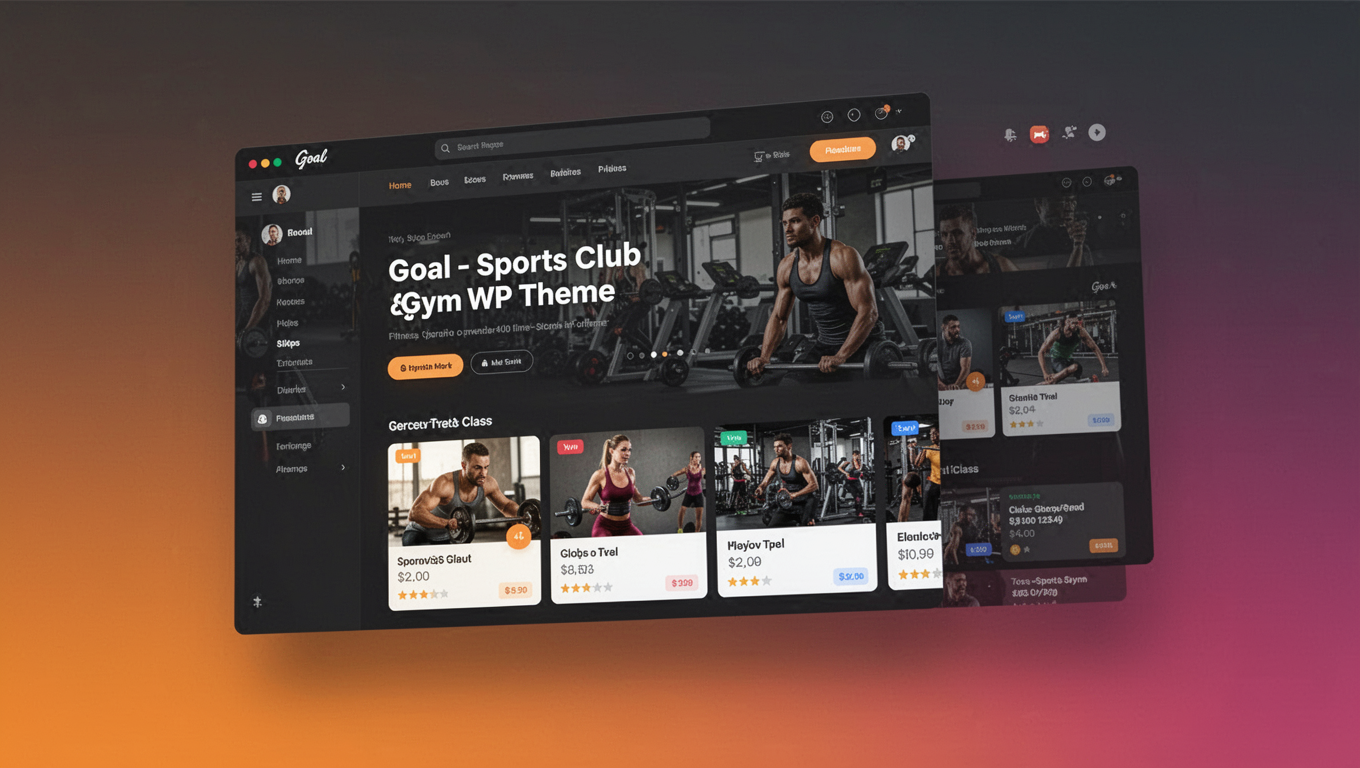 Preview of Goal - Sports Club & Gym WP Theme