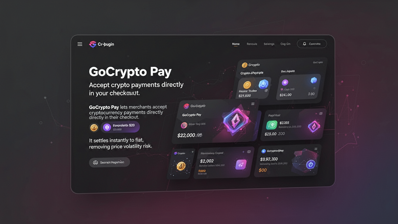 Preview of GoCrypto Pay