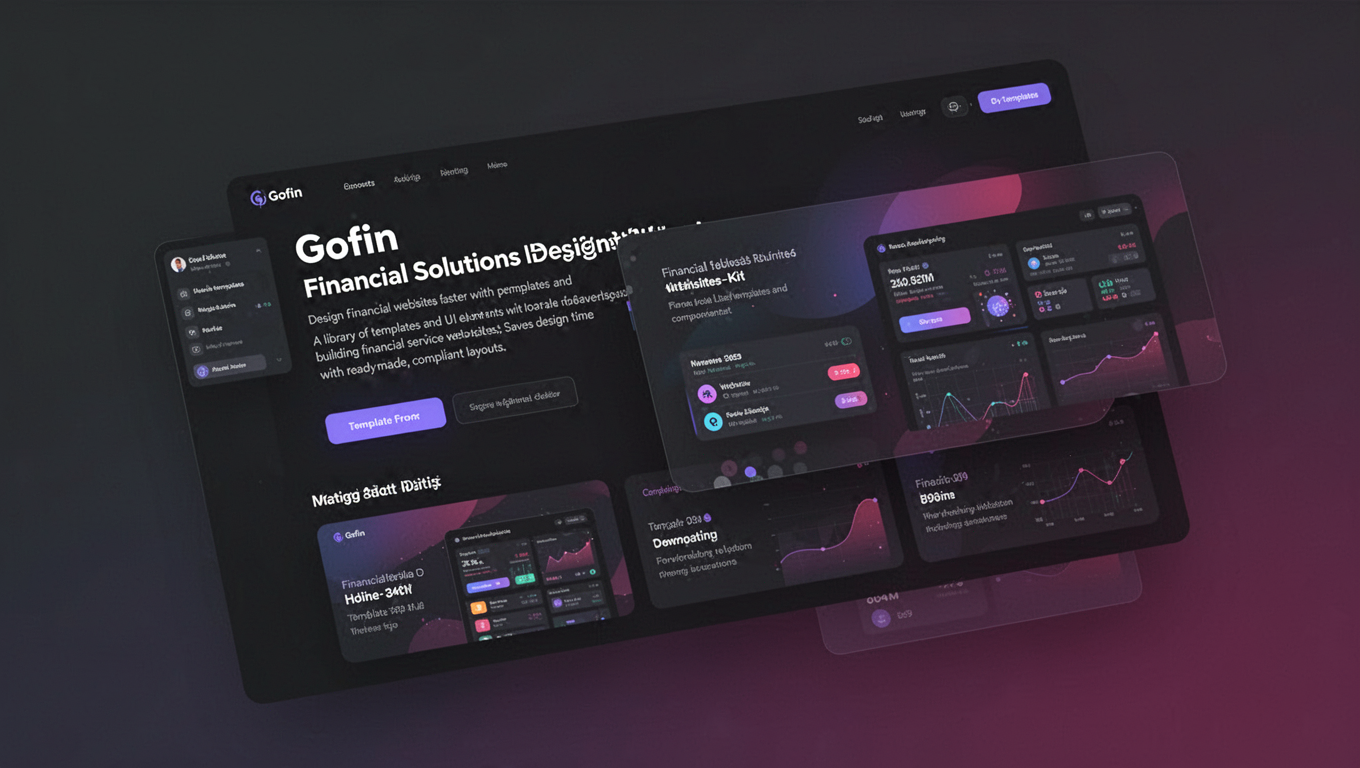 Preview of Gofin - Financial Solutions DesignMaster Template Kit
