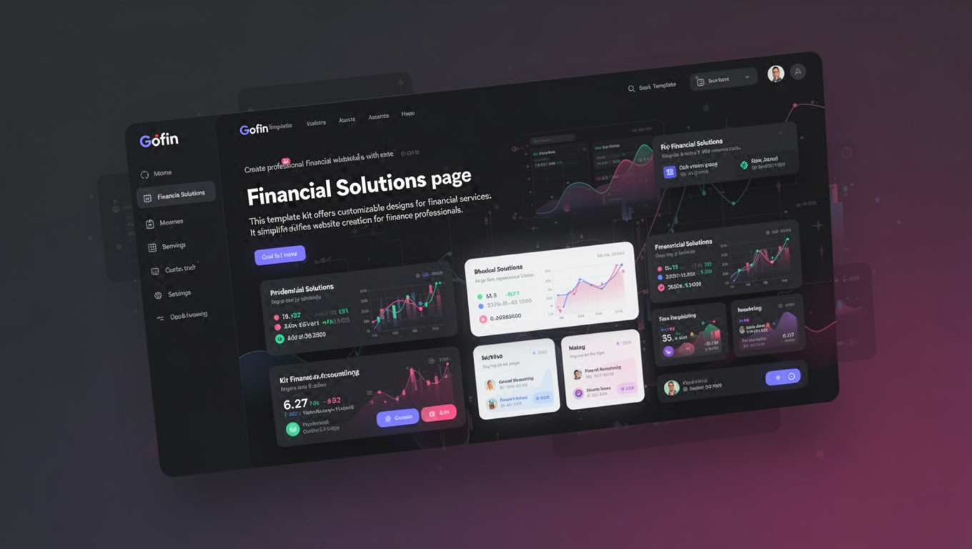 Preview of Gofin - Financial Solutions Elementor Template Kit