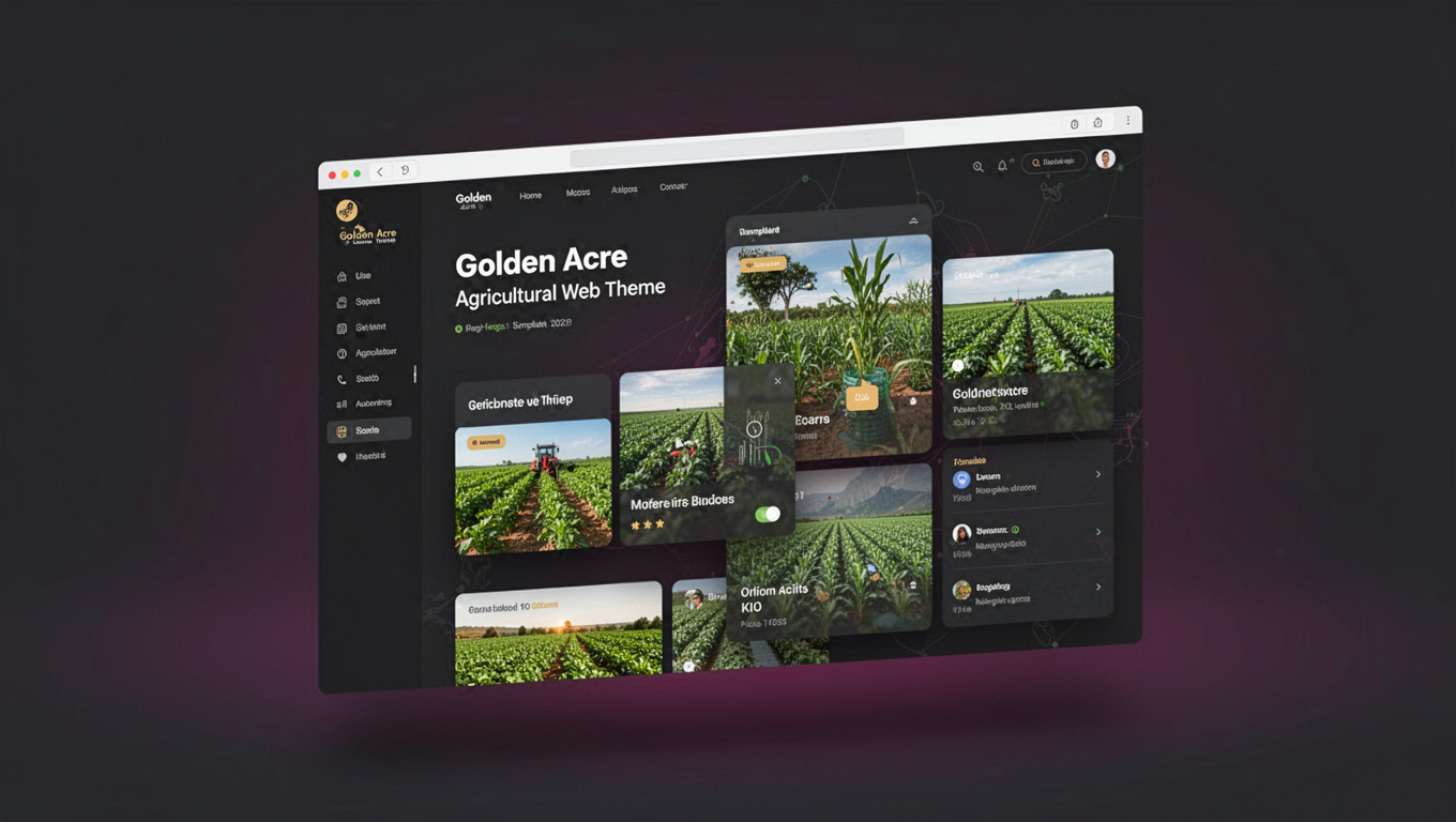 Preview of Golden Acre - Agricultural Web Theme