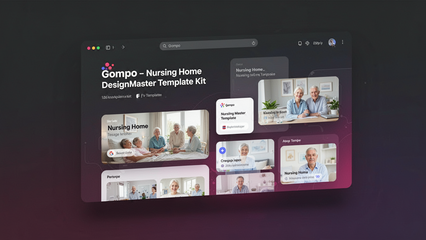 Preview of Gompo - Nursing Home DesignMaster Template Kit