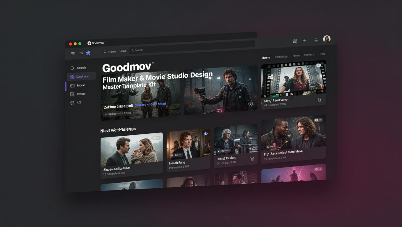 Preview of Goodmov - Film Maker & Movie Studio DesignMaster Template Kit