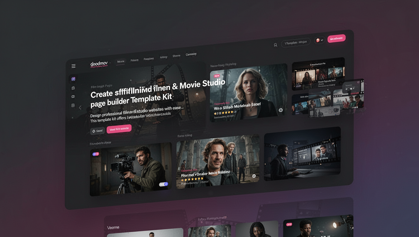 Preview of Goodmov - Film Maker & Movie Studio Elementor Template Kit