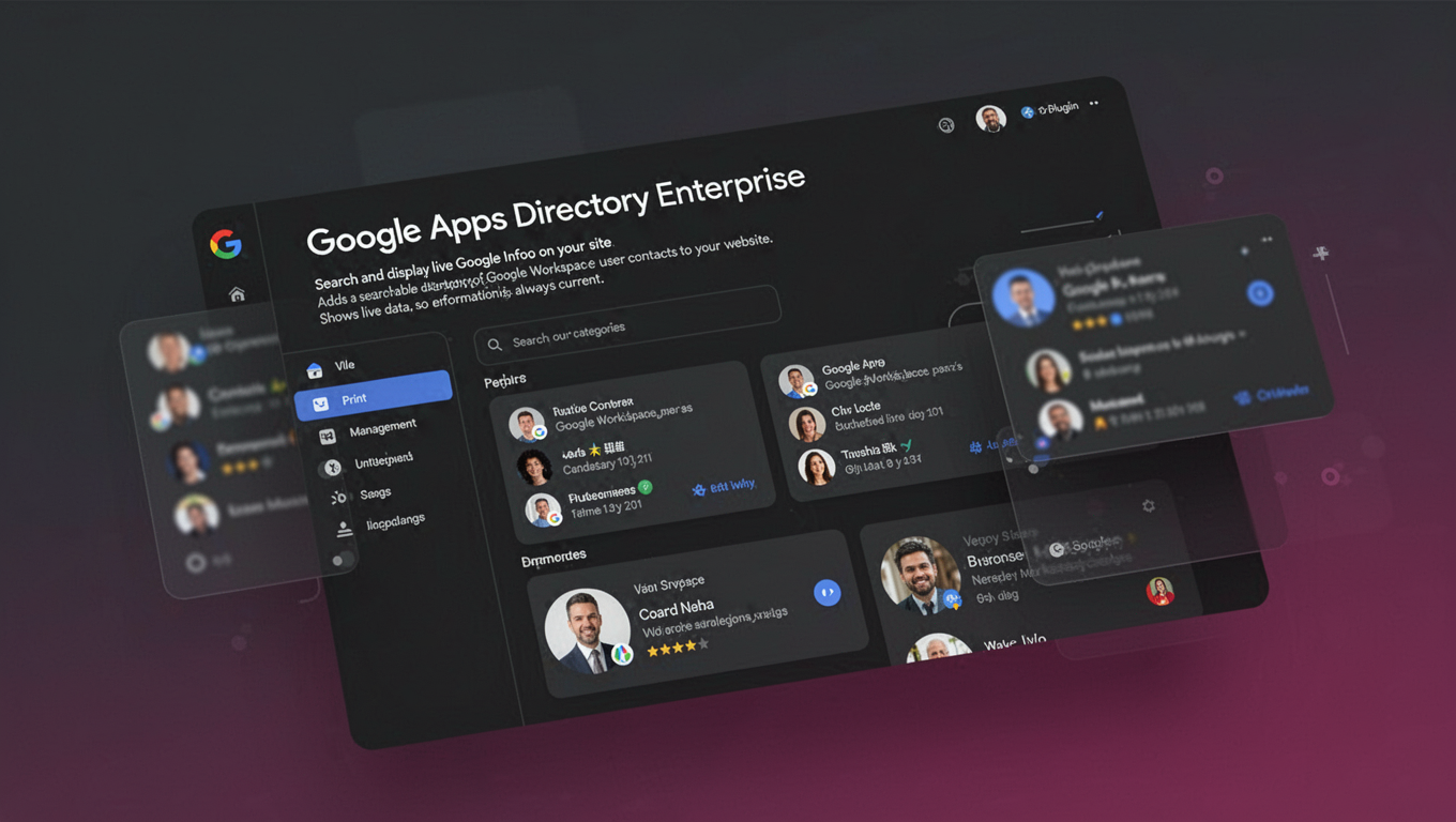 Preview of Google Apps Directory Enterprise