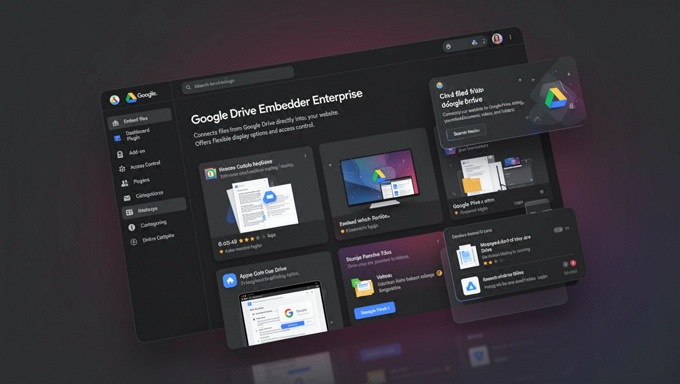 Preview of Google Drive Embedder Enterprise