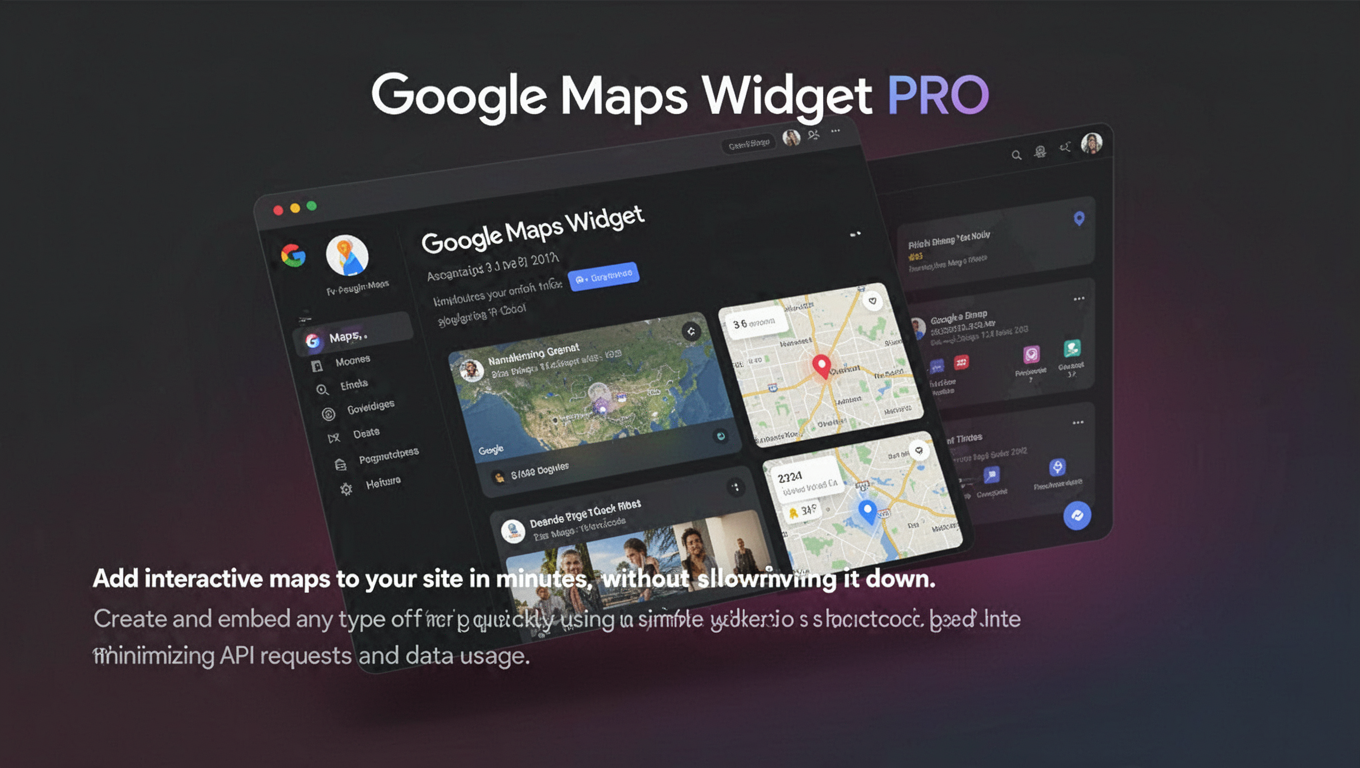 Preview of Google Maps Widget PRO