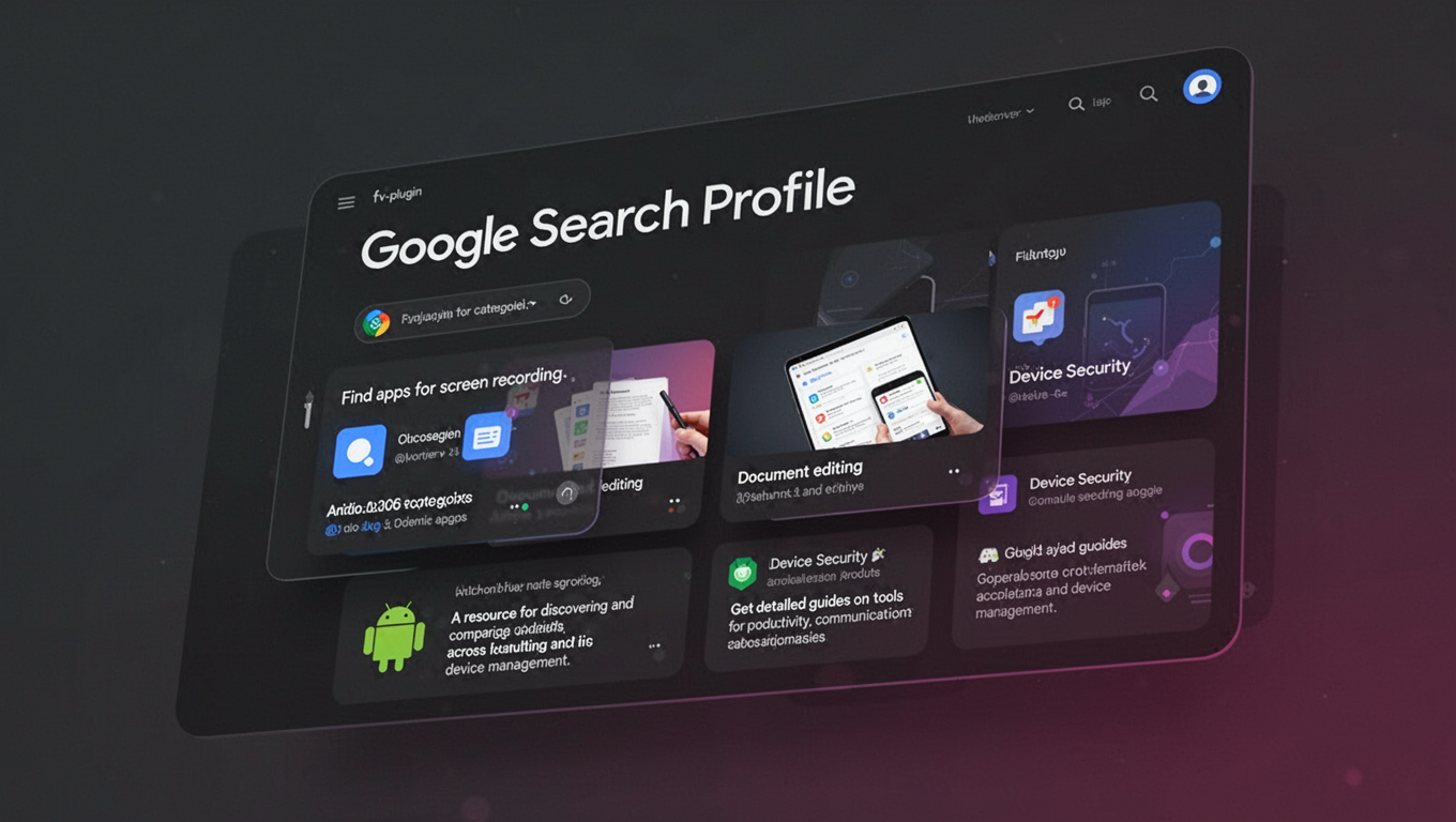 Preview of Google Search Profile