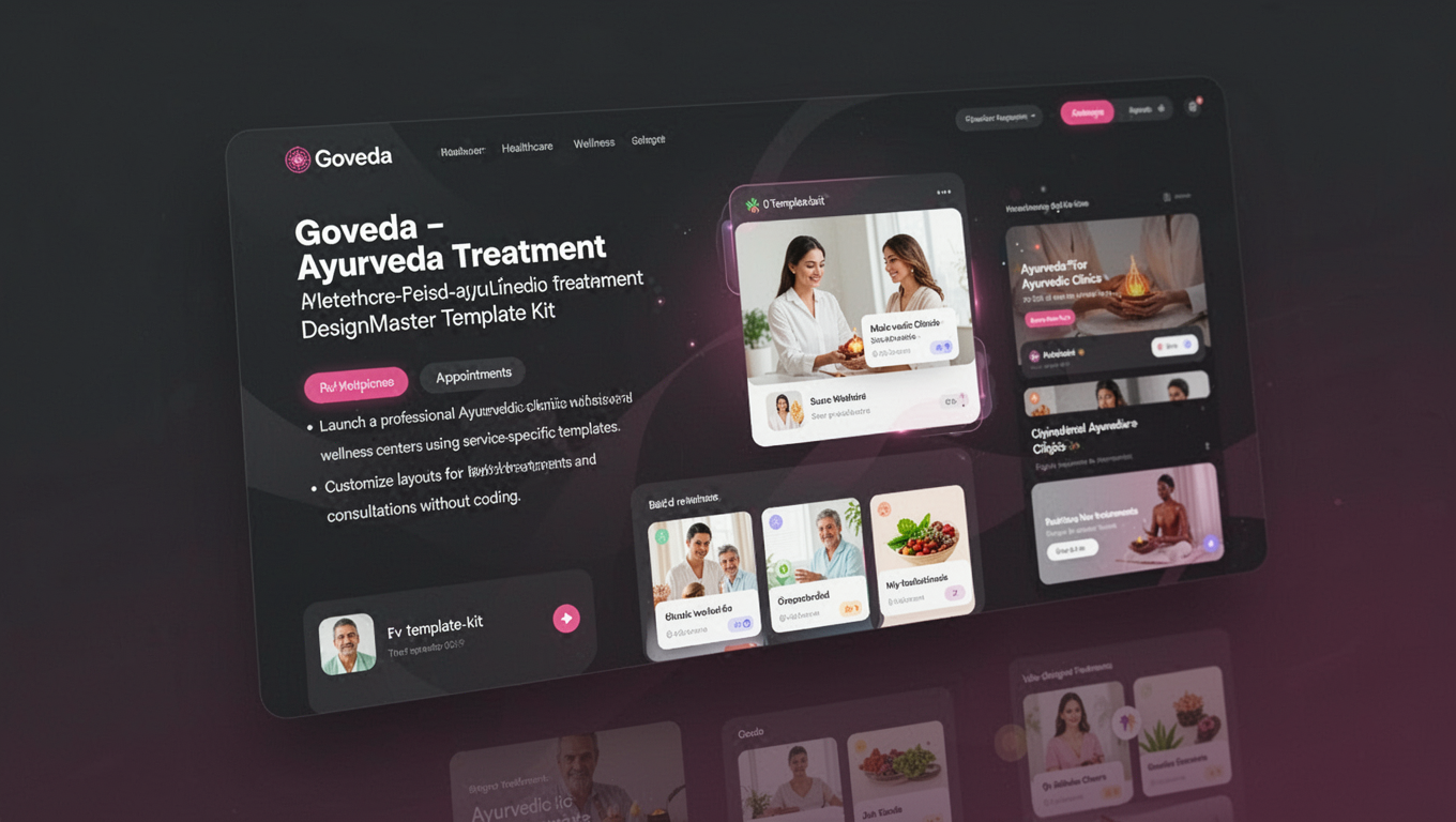 Preview of Goveda - Ayurveda Treatment DesignMaster Template Kit