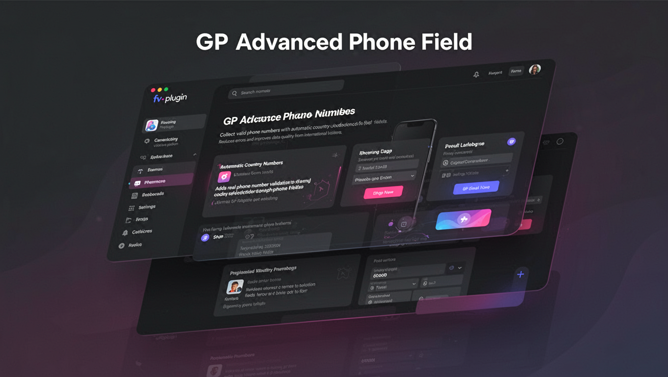Preview of GP Advanced Phone Field