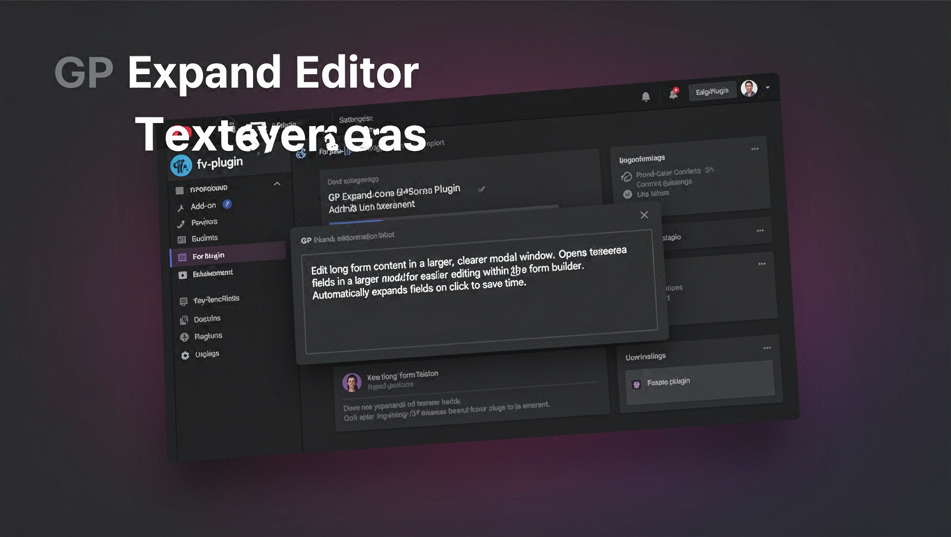 Preview of GP Expand Editor Textareas