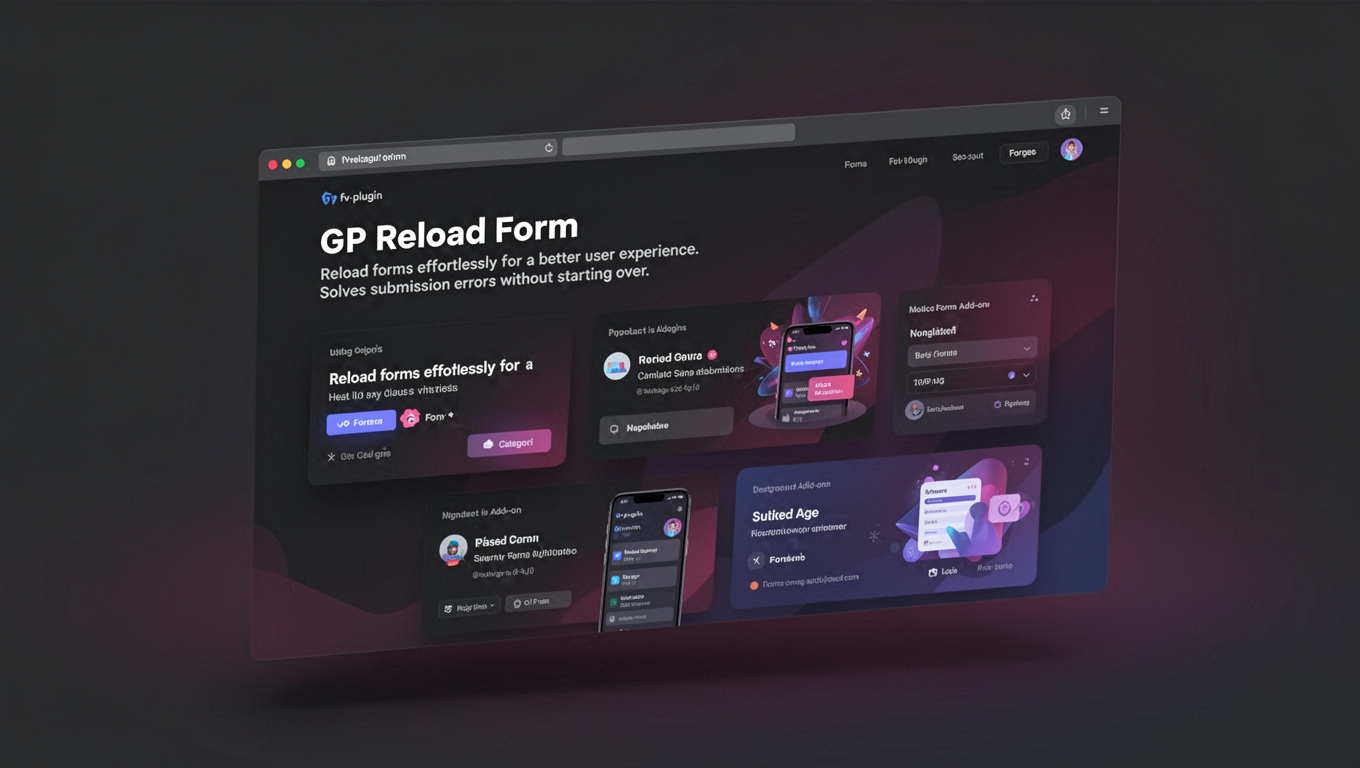 Preview of GP Reload Form