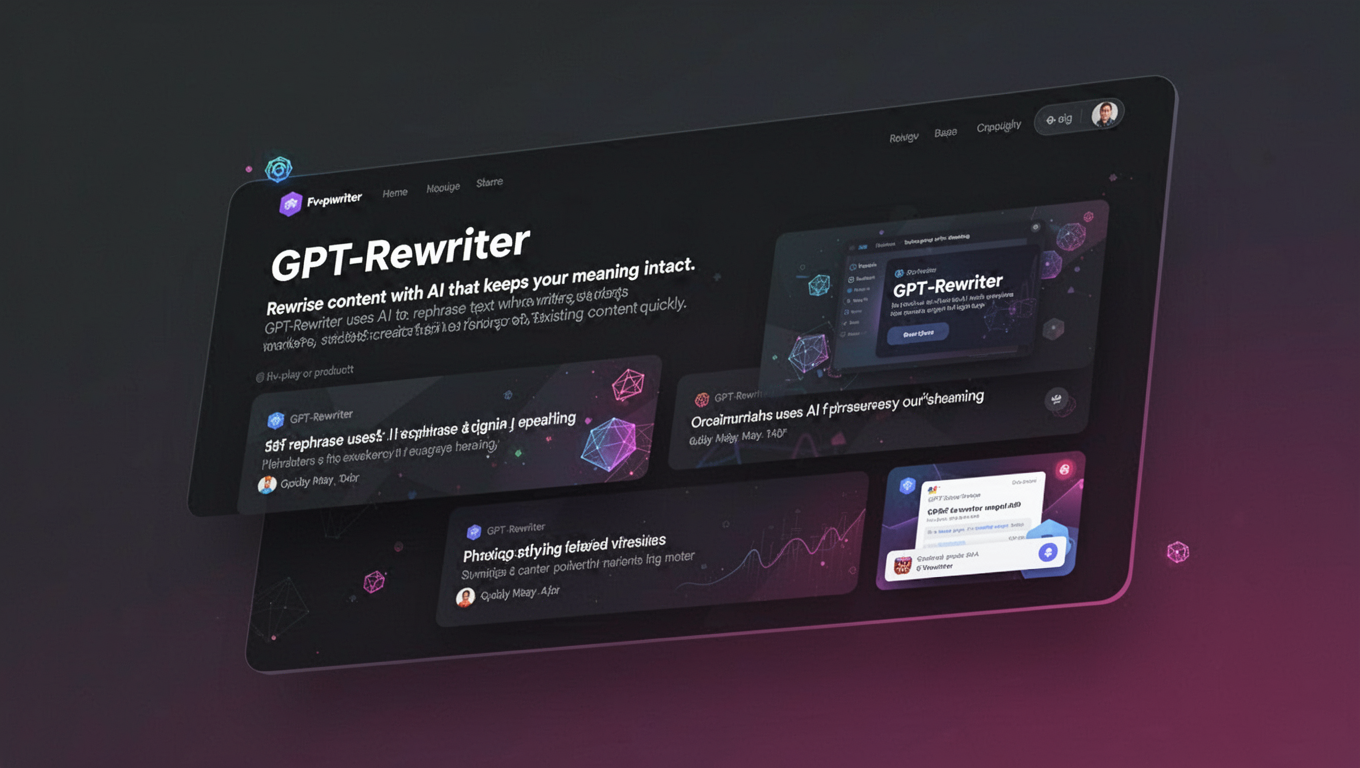 Preview of GPT-Rewriter
