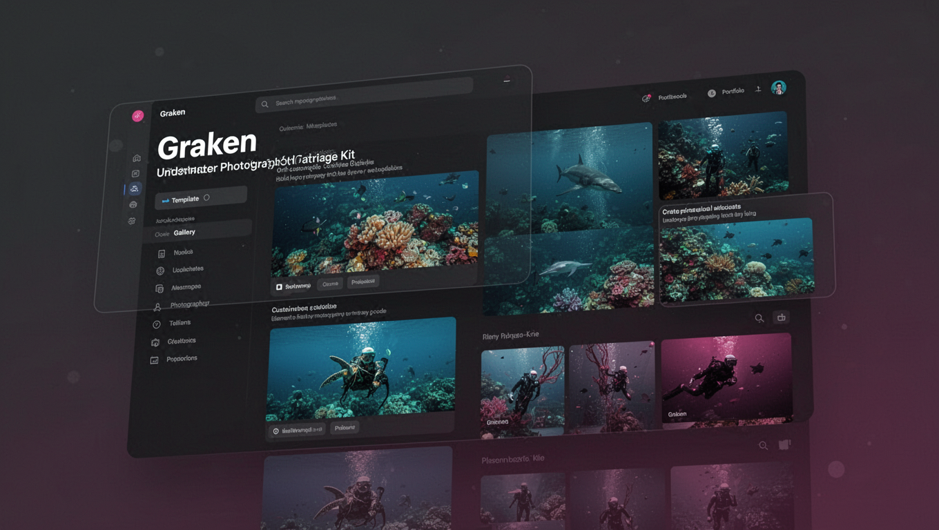 Preview of Graken - Underwater Photography DesignMaster Template Kit