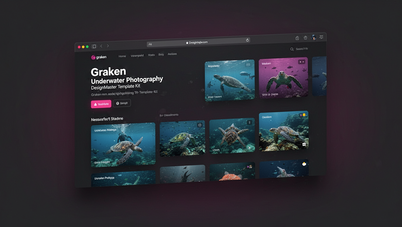Preview of Graken - Underwater Photography DesignMaster Template Kit