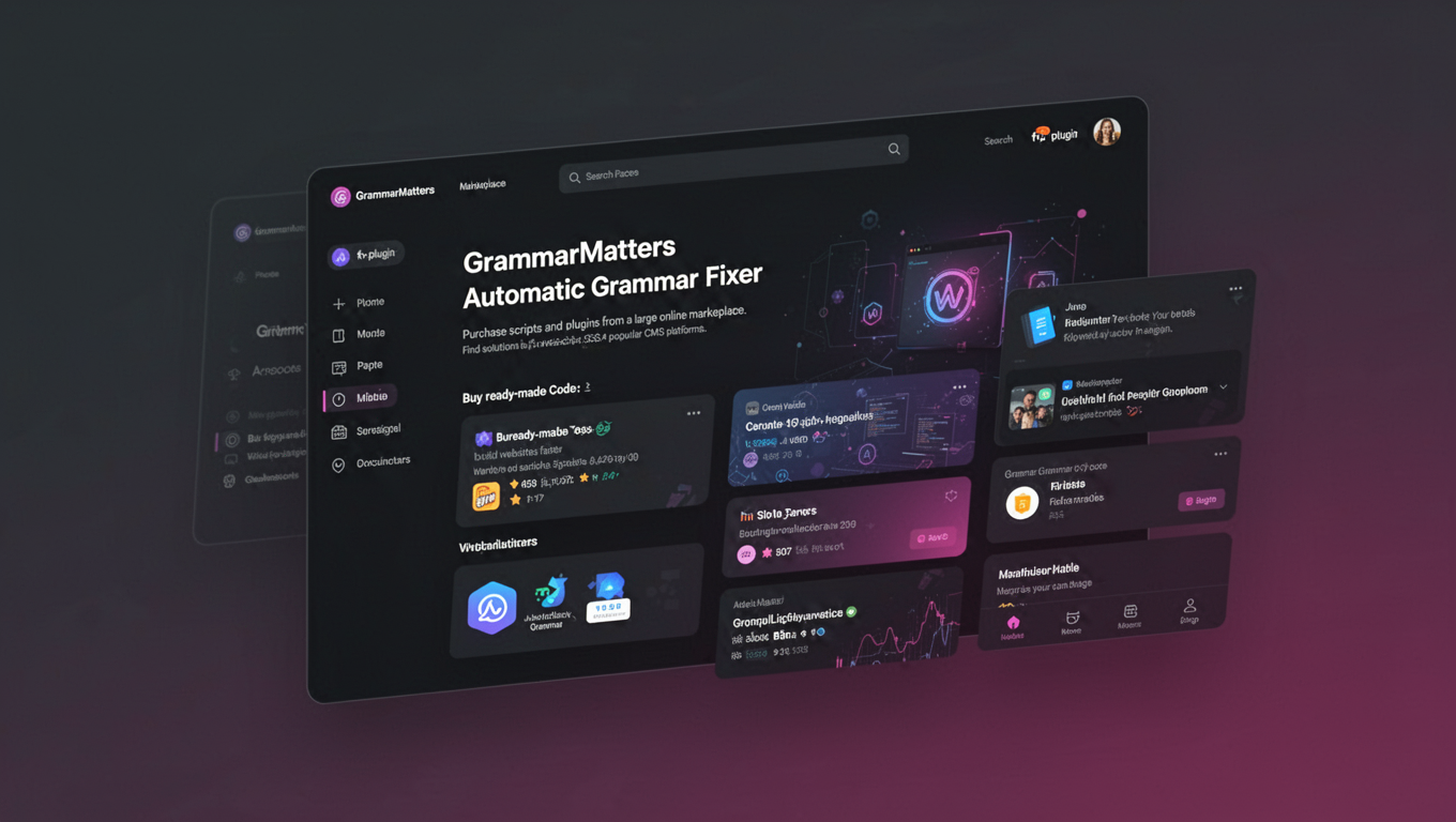 Preview of GrammarMatters Automatic Grammar Fixer