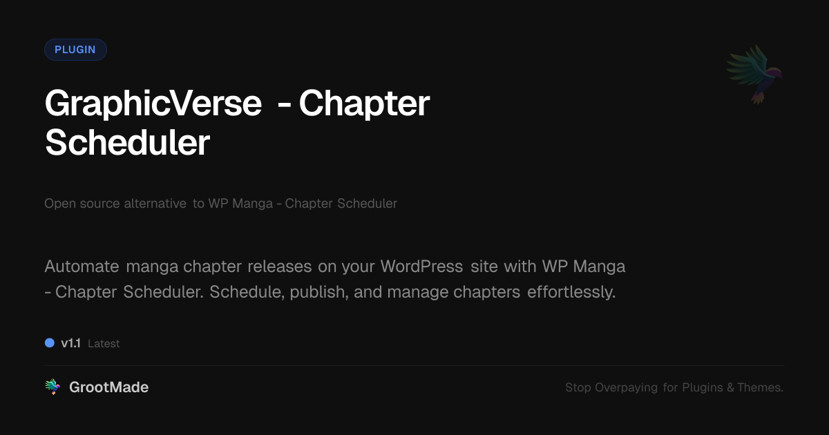 Preview of GraphicVerse - Chapter Scheduler