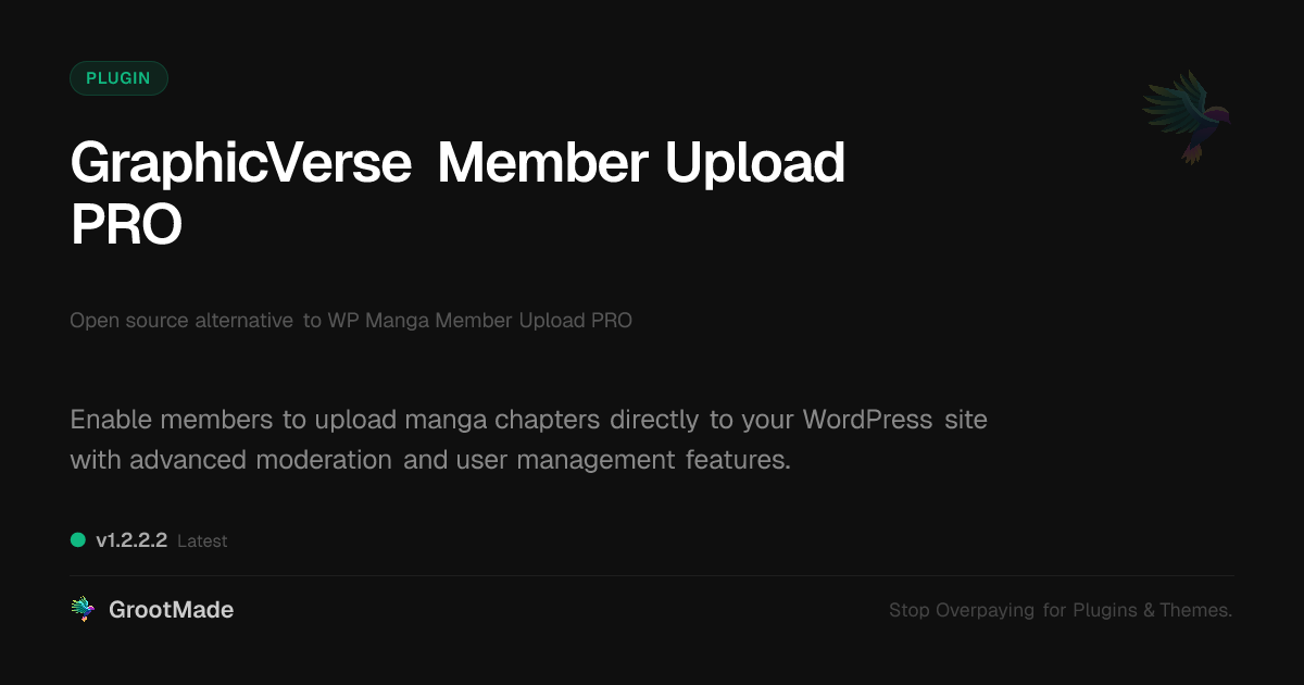 Preview of GraphicVerse Member Upload PRO