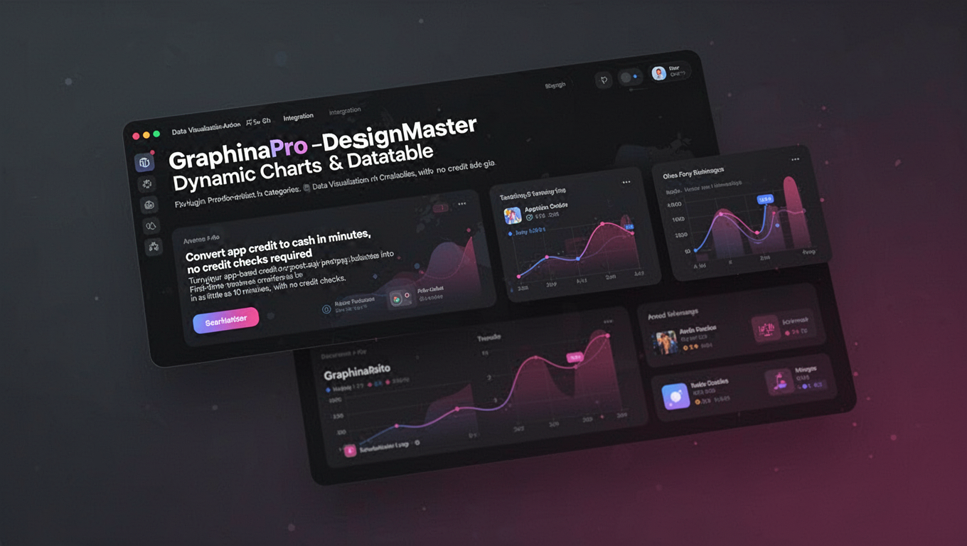 Preview of GraphinaPro – DesignMaster Dynamic Charts & Datatable