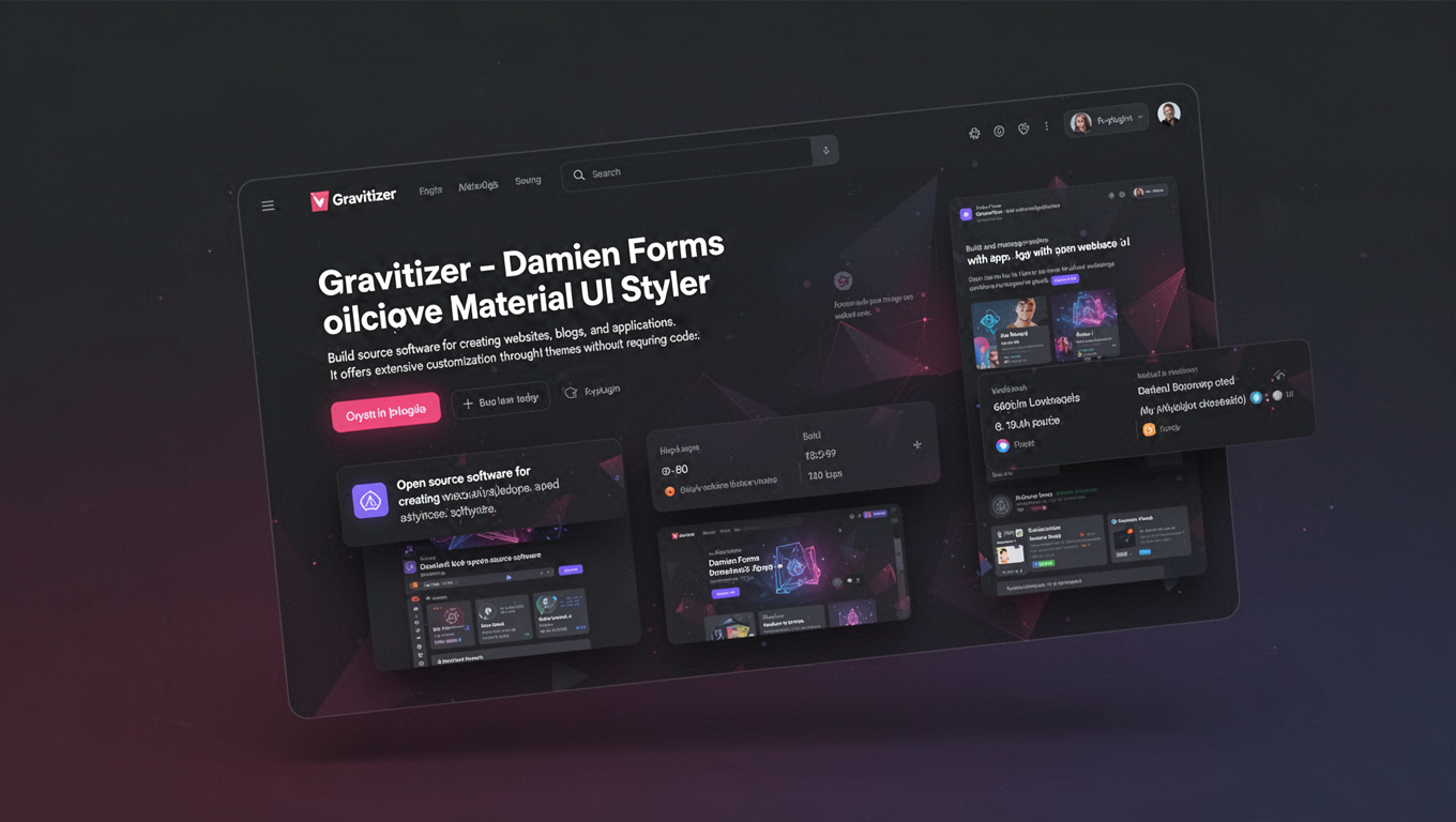 Preview of Gravitizer - Damien Forms Material UI Styler