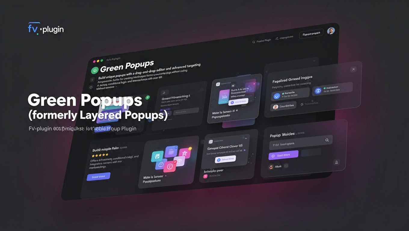 Preview of Green Popups (formerly Layered Popups)