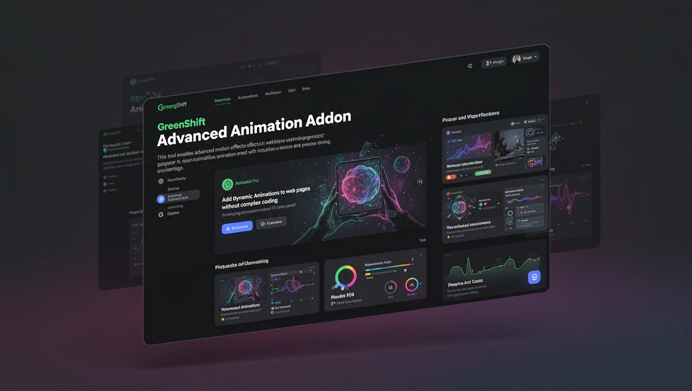 Preview of GreenShift Advanced Animation Addon