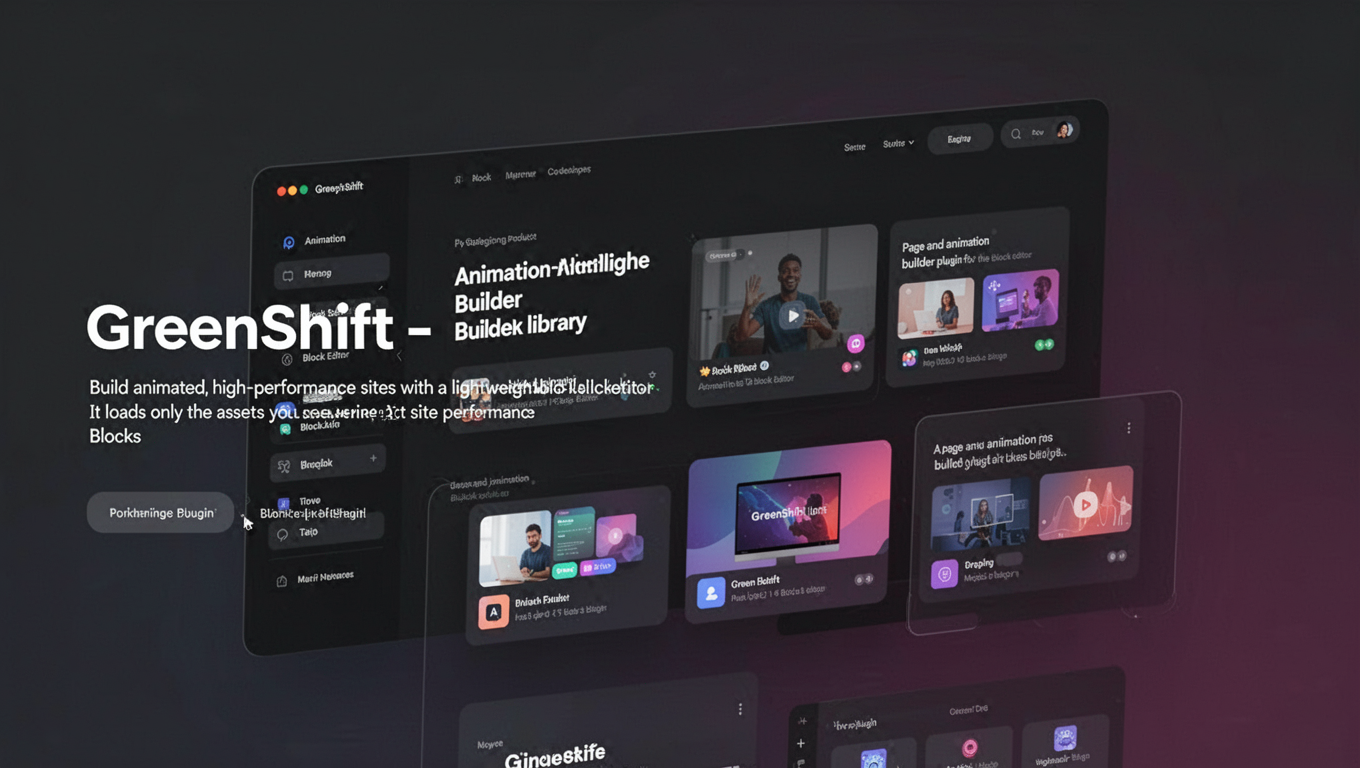 Preview of GreenShift - Animation and Page Builder Blocks