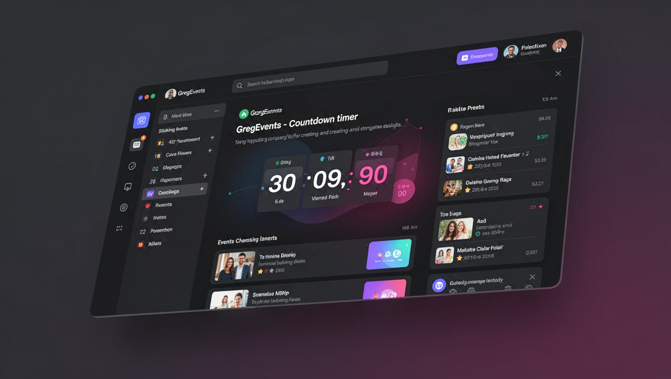 Preview of GregEvents - Countdown timer