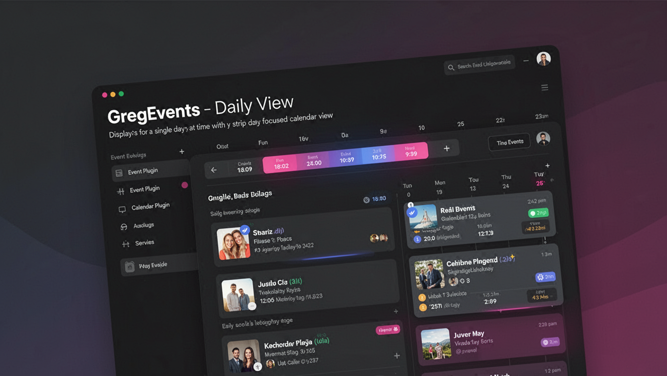 Preview of GregEvents - Daily View