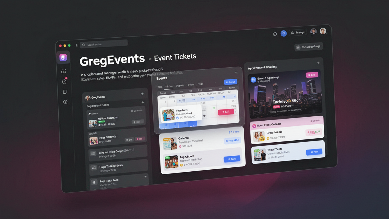 Preview of GregEvents - Event Tickets