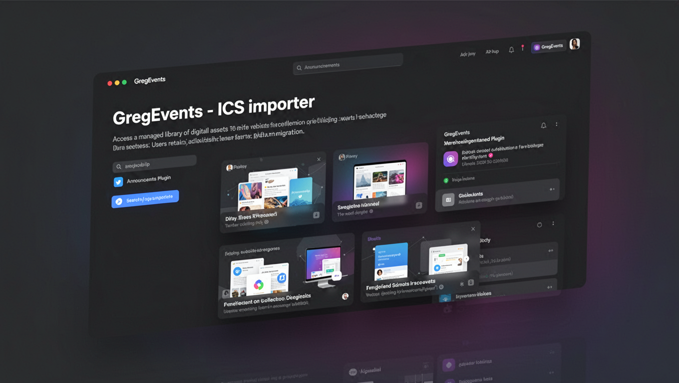 Preview of GregEvents - ICS importer