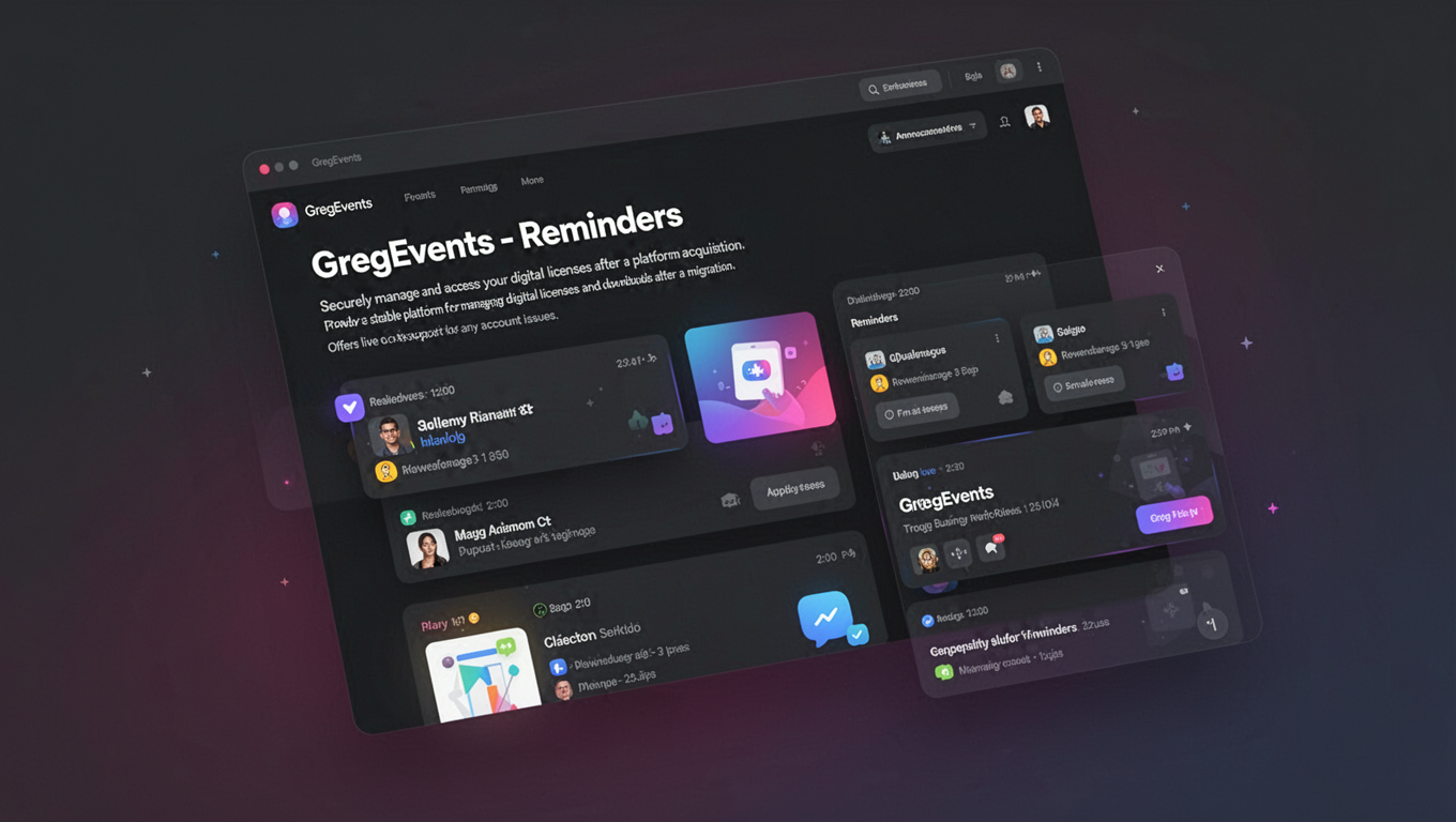 Preview of GregEvents - Reminders