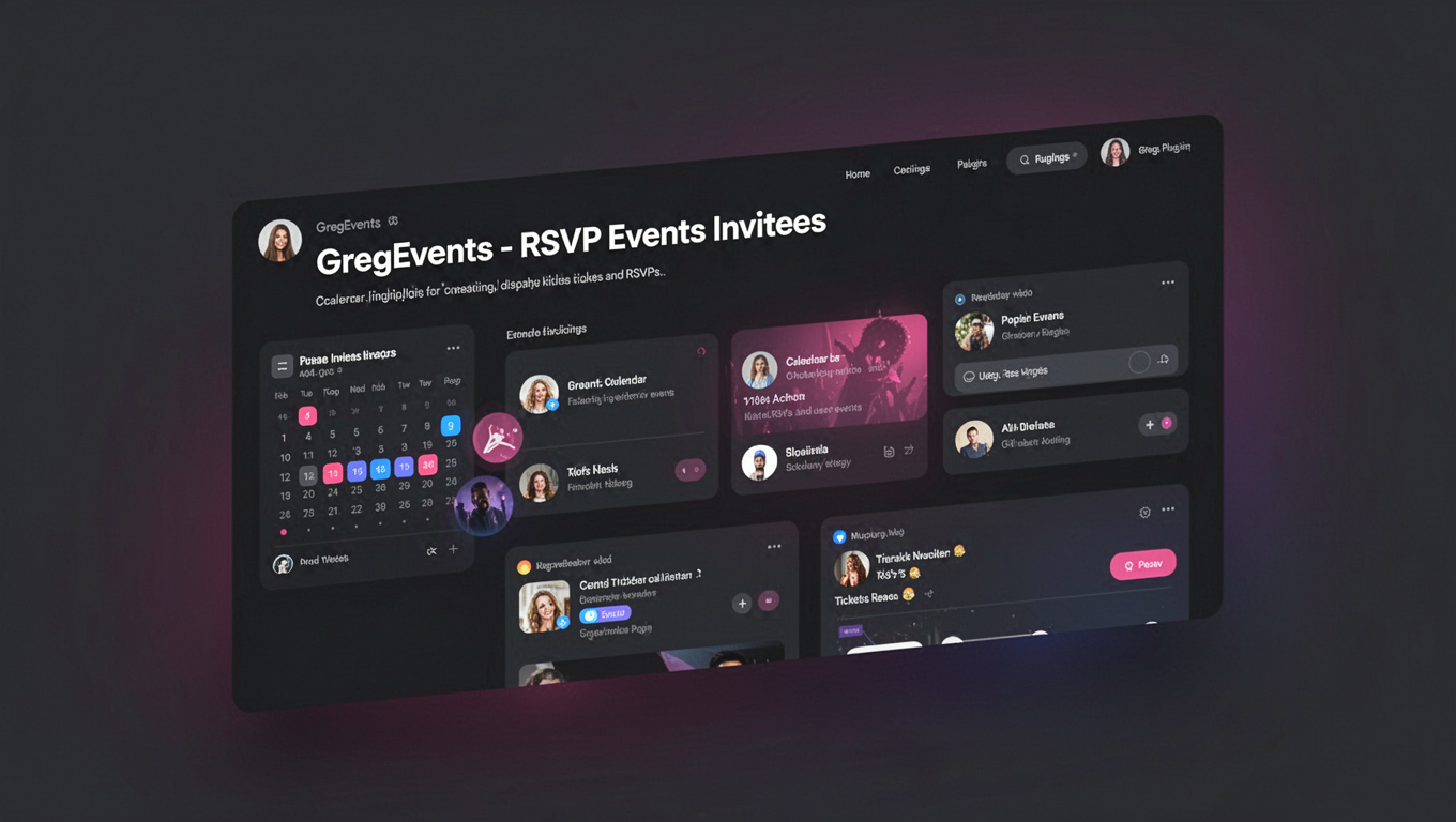Preview of GregEvents - RSVP Events Invitees