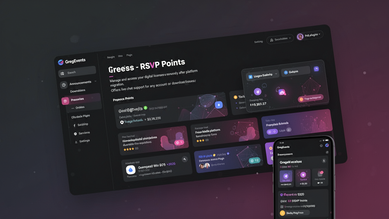 Preview of GregEvents - RSVP Points