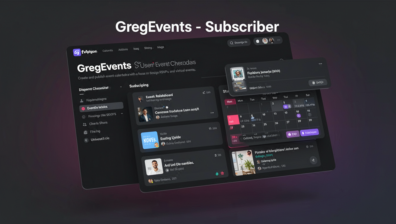 Preview of GregEvents - Subscriber
