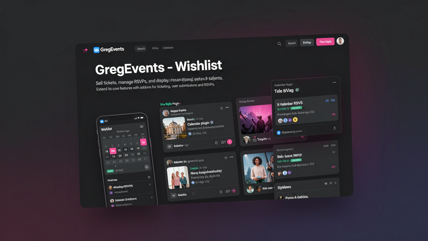 Preview of GregEvents - Wishlist