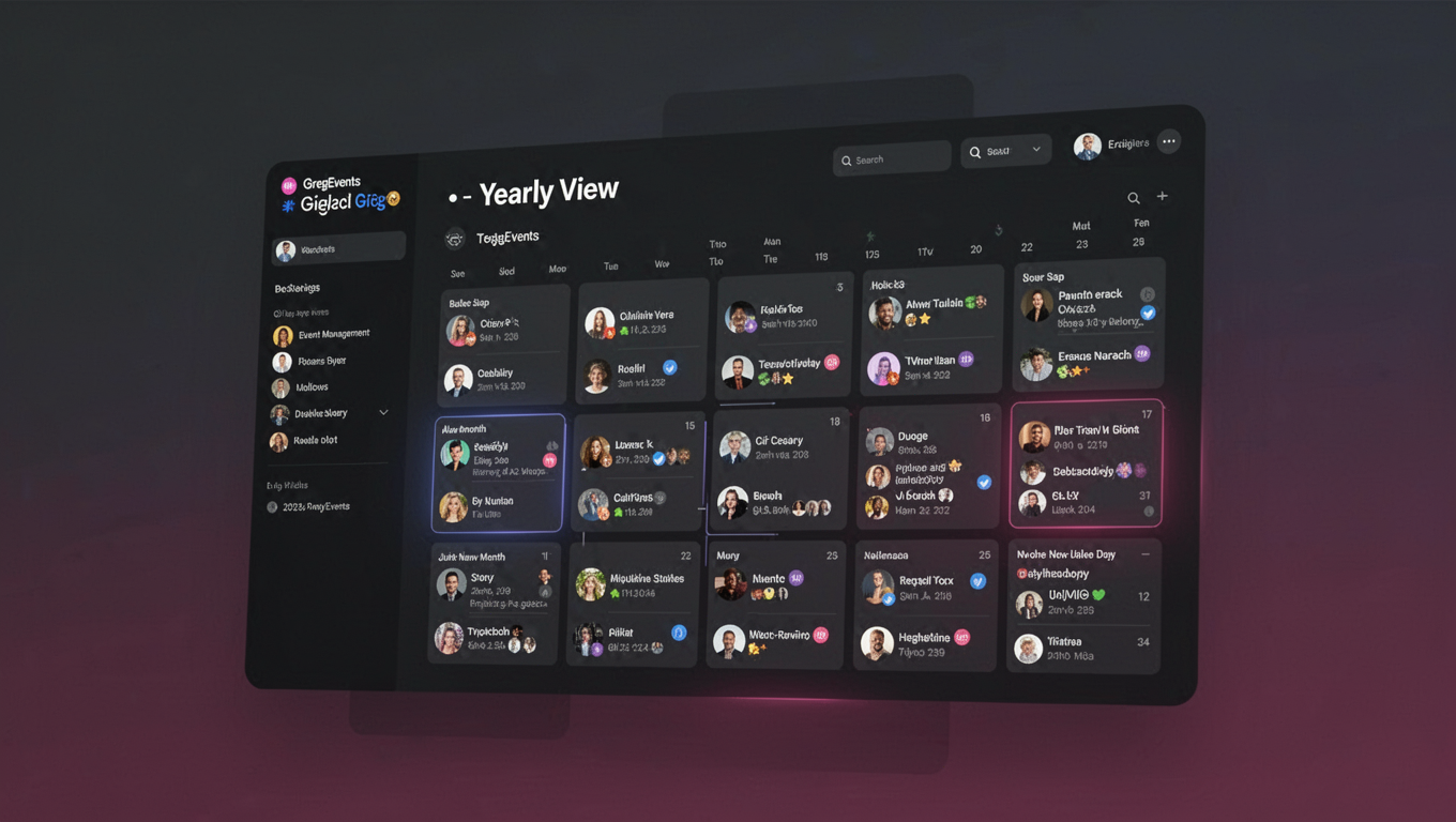 Preview of GregEvents - Yearly View