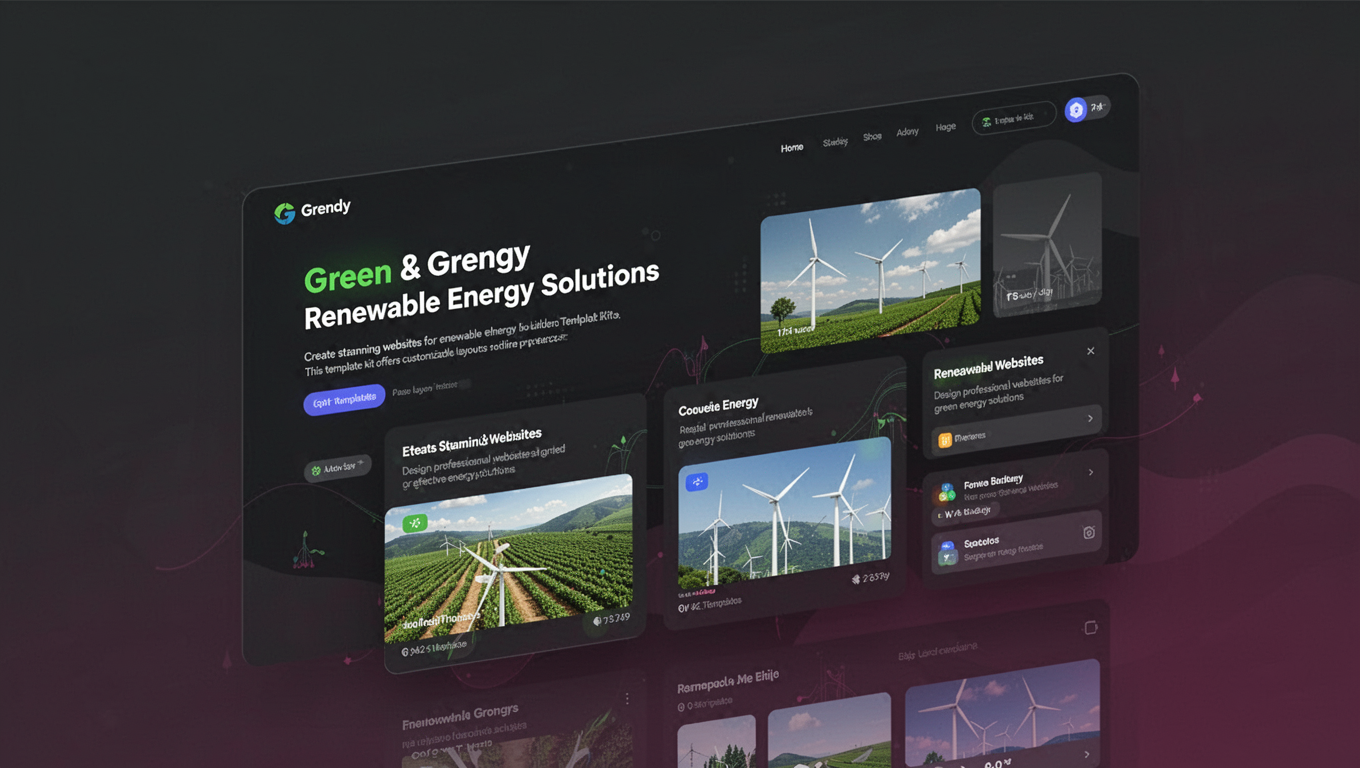 Preview of Grendy - Green & Renewable Energy Solutions Elementor Template Kit
