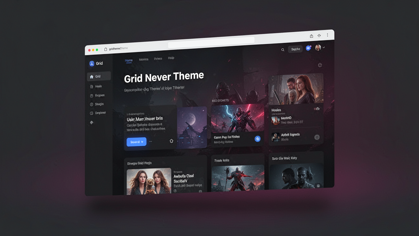 Preview of Grid Never Theme