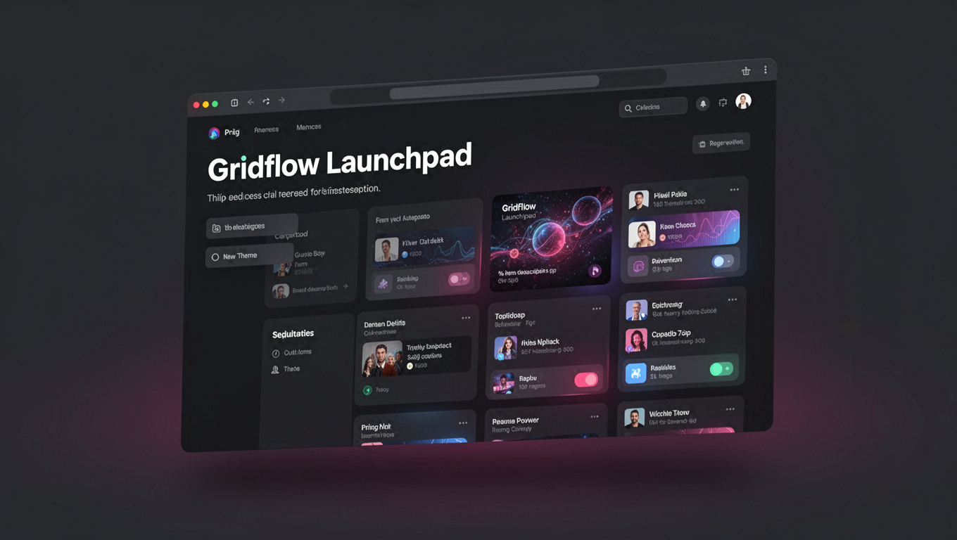 Preview of Gridflow Launchpad
