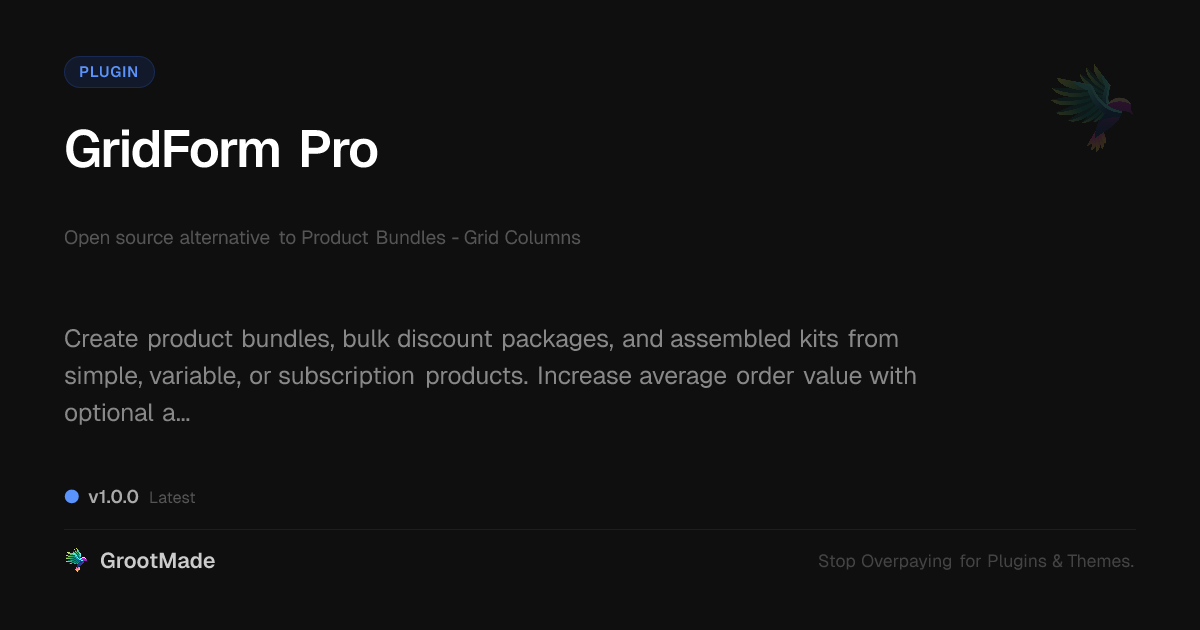 Preview of GridForm Pro