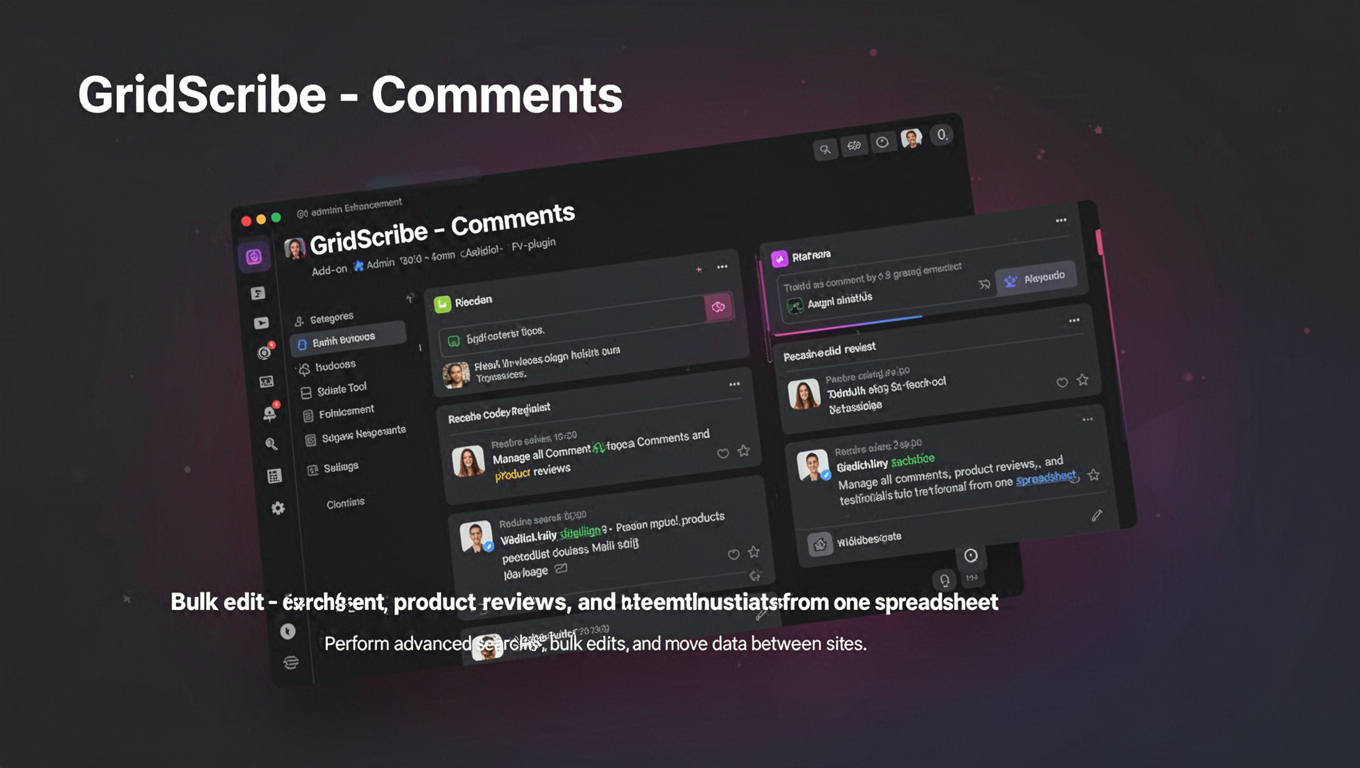 Preview of GridScribe - Comments