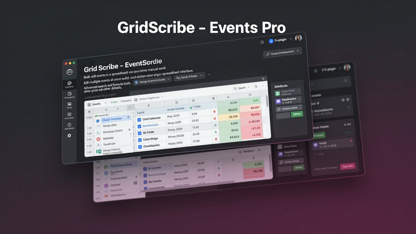 Preview of GridScribe - Events Pro