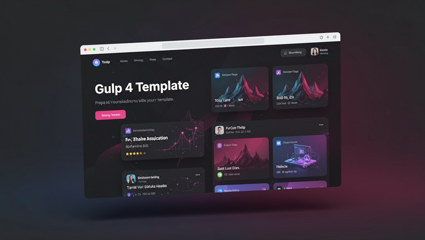 Preview of Gulp 4 Template