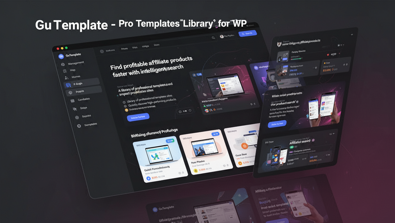 Preview of GuTemplate - Pro Templates Library for WP