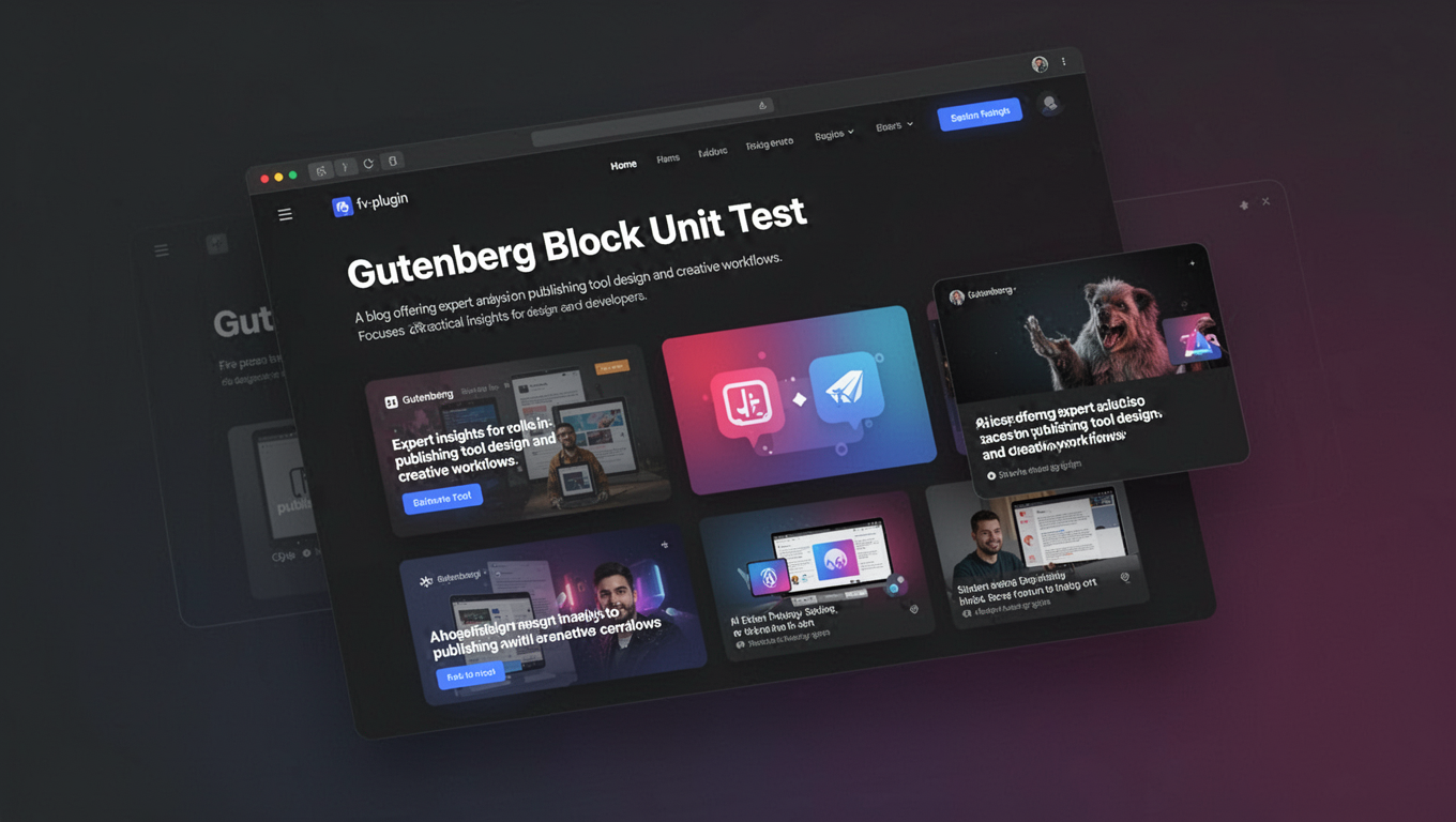 Preview of Gutenberg Block Unit Test