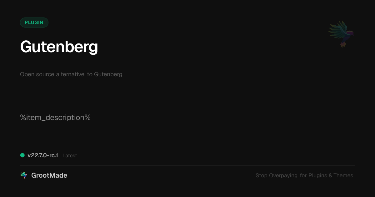 Preview of Gutenberg